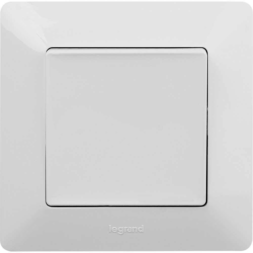 Механизм выключателя 1-кл. СП Valena Life 10А IP20 250В 10AX с лиц. панелью безвинт. зажимы бел. Leg 752401