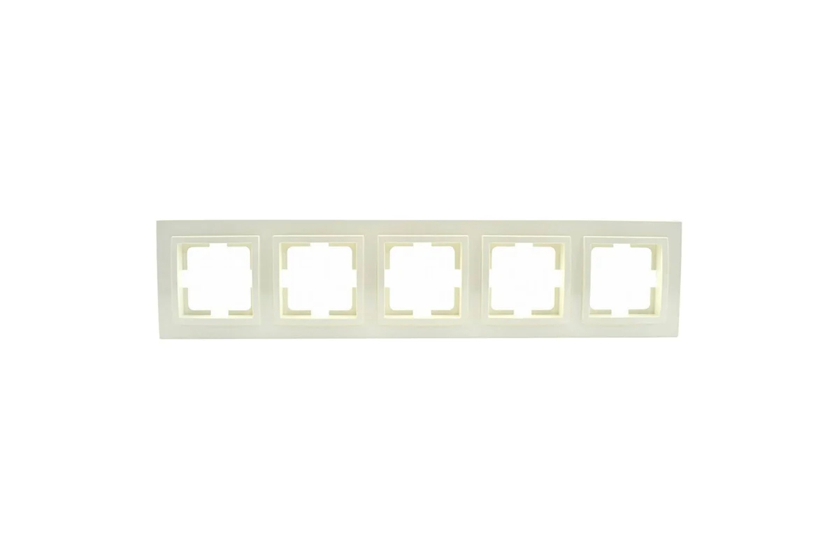 Рамка на 5 постов Mono Electric Despina крем 102-170000-164