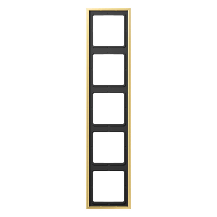 Рамка 5 постов Jung LS METAL, латунь, ME2985C