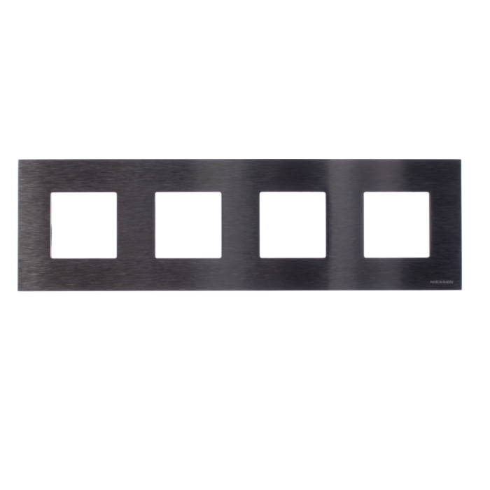 Рамка 4 поста ABB ZENIT, стальной, 2CLA227400N4001