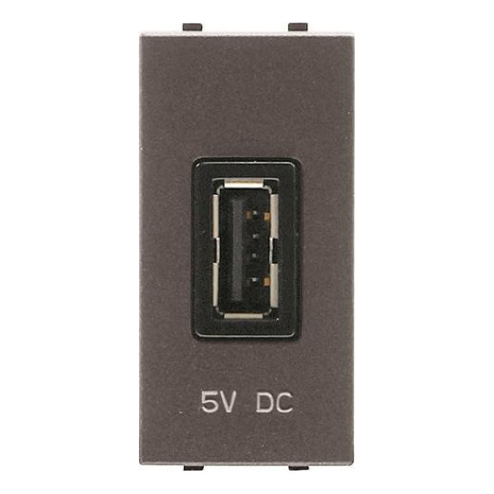 Розетка USB ABB ZENIT, , серебристый, 2CLA218500N1301