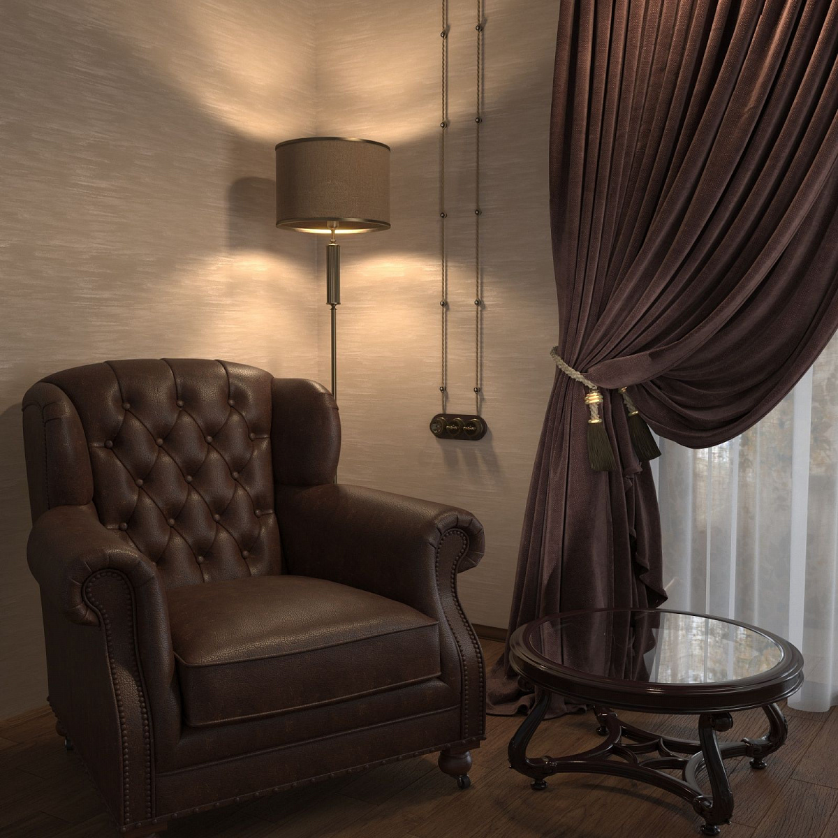 Переключатель одноклавишный матовый хром ретро WL19-01-03